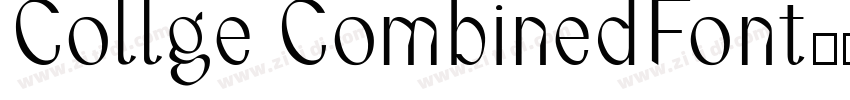 Collge CombinedFont字体转换 Collge CombinedFont字体转换